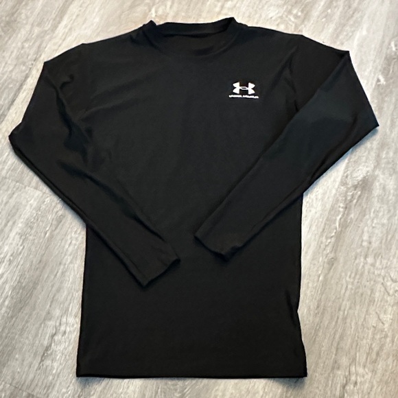 Under Armour Men’s Black Long Sleeve Compression Shirt - Picture 2 of 9